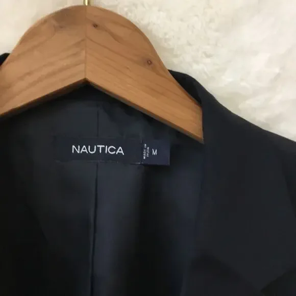 Nautica Men's Blue Wool-Blend Blazer Coat - Picture 3 of 8